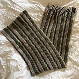 Striped cashmere scarf
